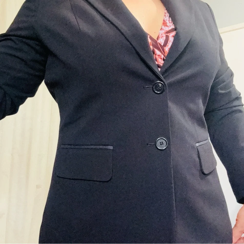 7th Avenue Suiting Collection‎ New York & Company Women Black Suit Jacket Size 6